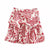 Pianta-floral print ruffled mini skirt