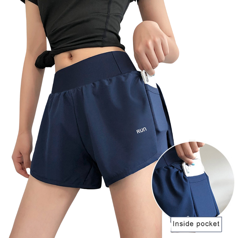 Ella high waist smartphone pocket running shorts pappuss