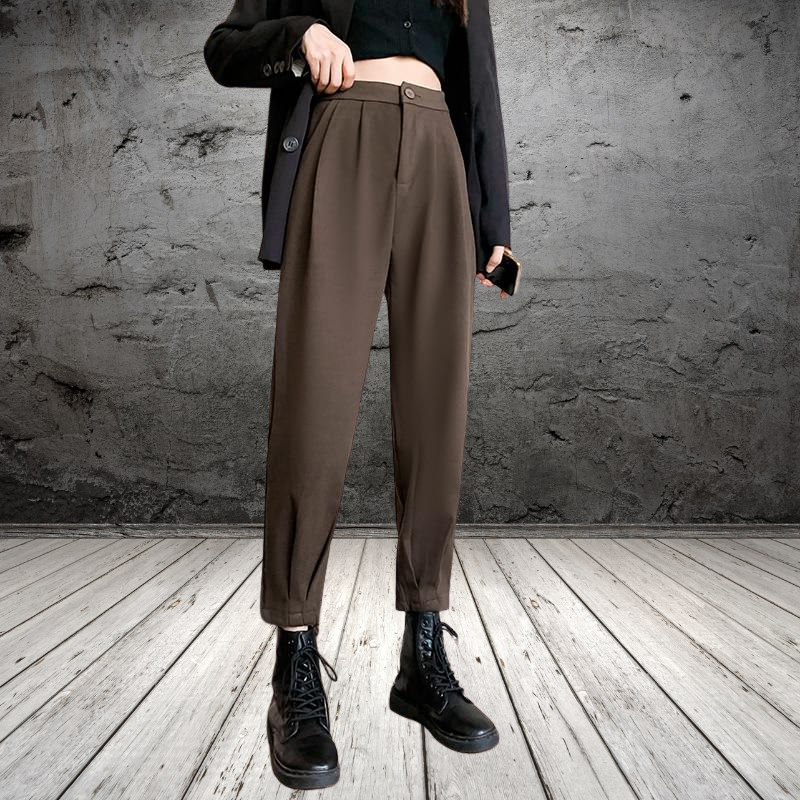 Elaine-high-waisted wool trousers