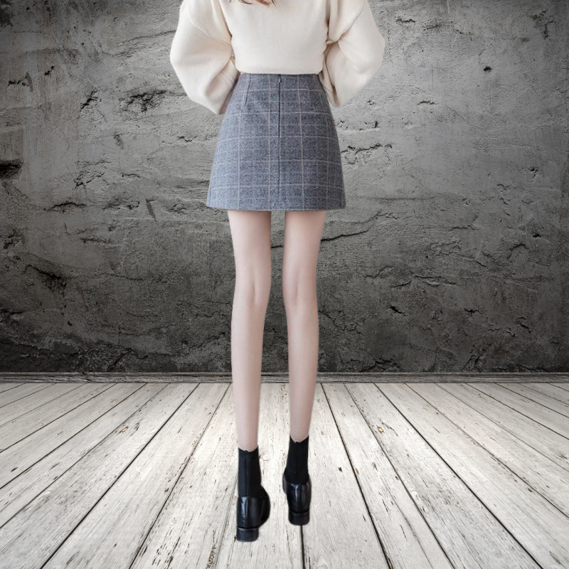 andmary Monica check mini skirt gray S Monica check mini skirt andmary Monica check mini skirt gray S Monica check mini skirt