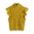 Georgette-cable-knit vest top