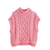 Carolina-cable-knit vest top