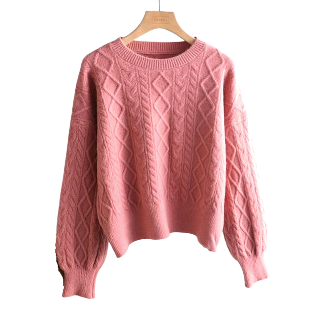 Aline-cropped oversized chunky knit jumper - pappuss.com