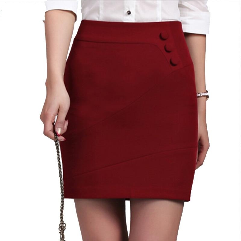 High waist mini skirt.