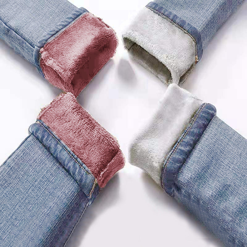 Bette-velvet-high-waisted skinny jeans