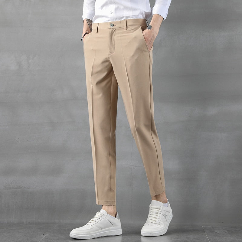 ankle length tailored trousers