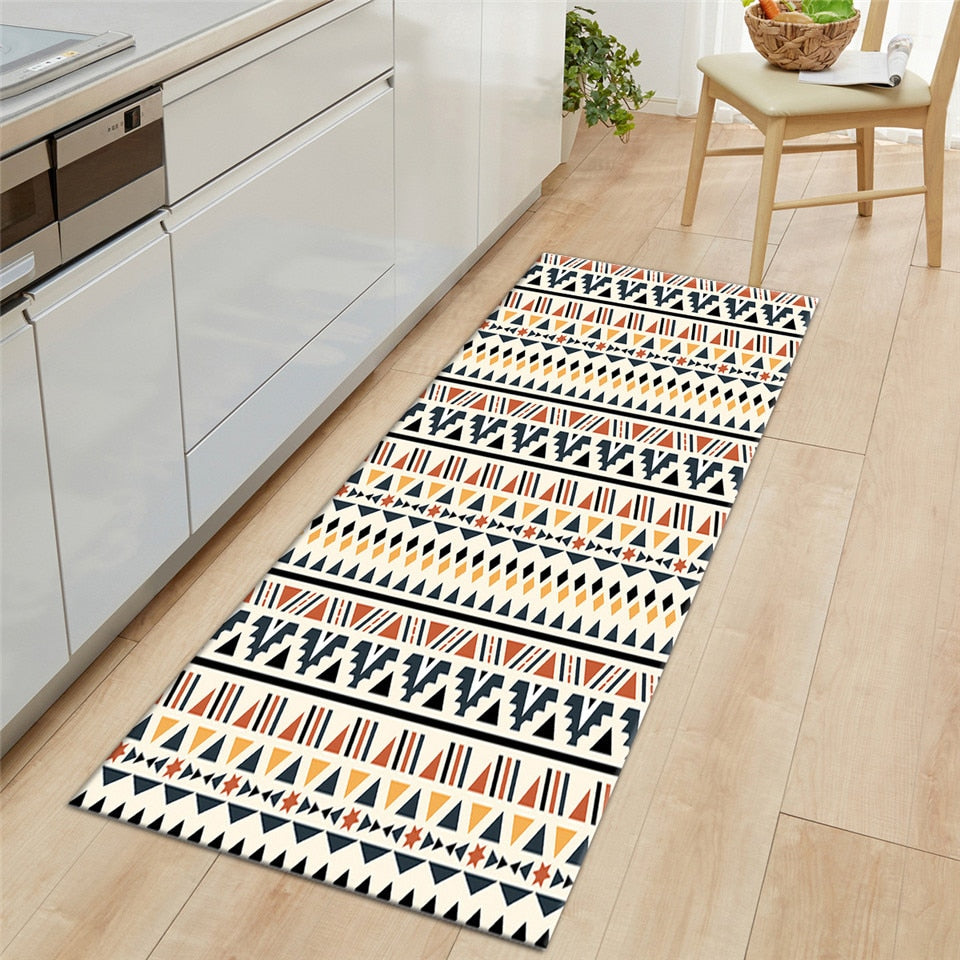 Nordic Simple Geometric Rug On The Floor Washable Kitchen
