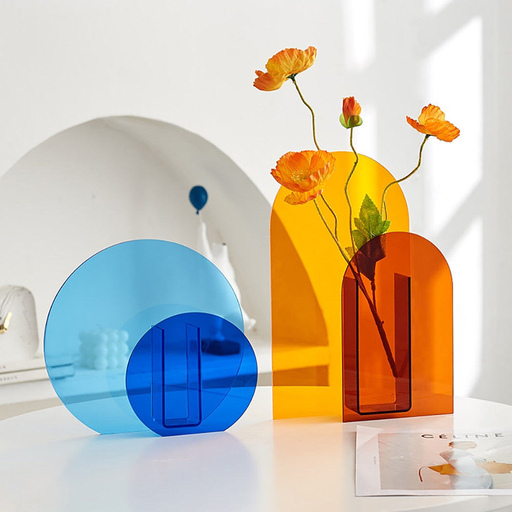 Nordic Acrylic Vase Hydroponics Plant Pots